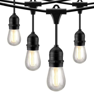 Controller incluso 48 piedi di luce a LED a stringa impermeabile esterna