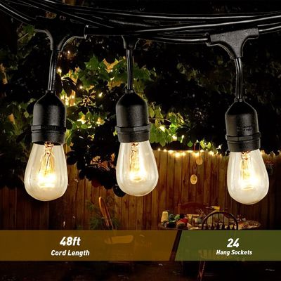 E26 E27 S14 Edison Bulb Incluso LED impermeabile G40