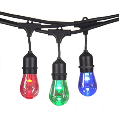 Natale rame multi colore LED RGB Xmas Rubber String Fairy Light