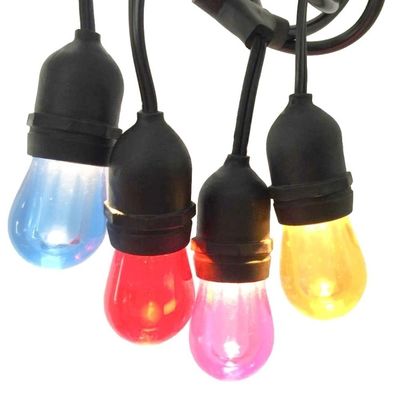 Natale rame multi colore LED RGB Xmas Rubber String Fairy Light