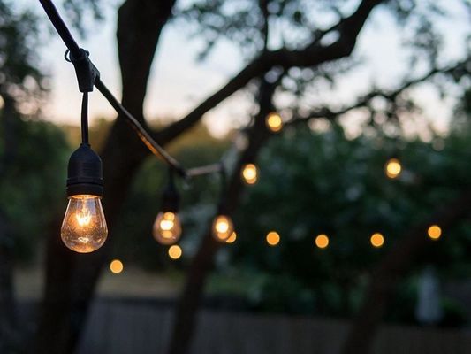 20 lampadine batteria LED 120V stringa sfere di luce per il giardino esterno patio party IP65