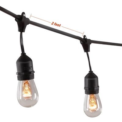 Tubo di doccia di meteoriti solari Lampada a patch Cluster luce a LED con lunghezza personalizzata