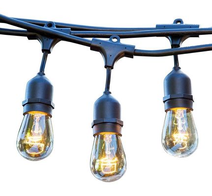 Stile natalizio 48ft S14 LED Edison Lampade a corda luci per interni esterni