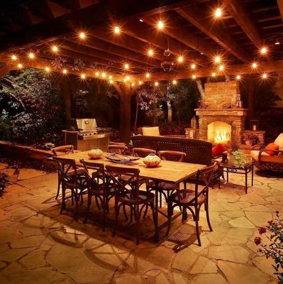 100V-220V Dimensioni personalizzate Ghirlanda a LED stellato per sfondo da letto da giardino all'aperto