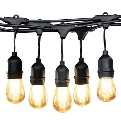 Fabbrica 500m Connettore solare a LED per esterni luce a corda Temperatura di lavoro -20-40 C