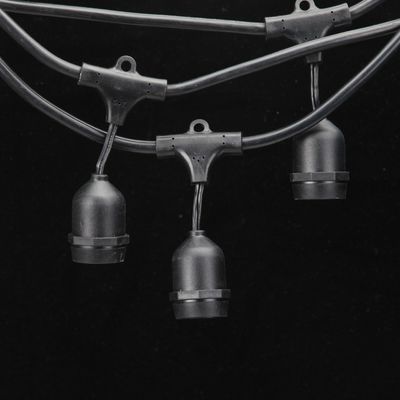 PVC 10M 10 Lampade esterne a prova d'acqua Stringa di luce per tende o patio