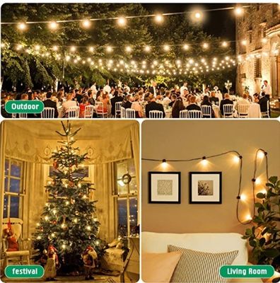 Decorazione di festa Bistro luci colore personalizzato CCT 2700K RGB DMX Festoon luce