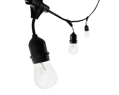 25ft 48ft lampadina trasparente LED G40 Globe Solar LED String Lights per la decorazione delle vacanze