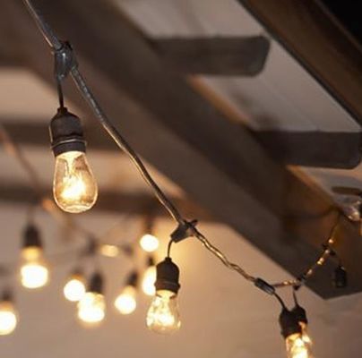 25ft 48ft lampadina trasparente LED G40 Globe Solar LED String Lights per la decorazione delle vacanze